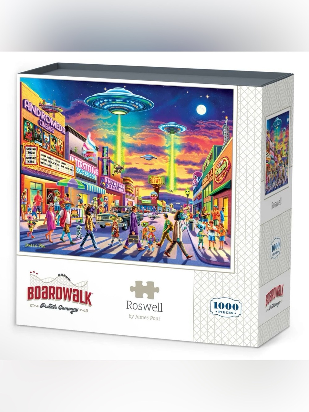 Roswell Aliens New Mexico Jigsaw Puzzle 1000 Piece 19" x 26" Boardwalk